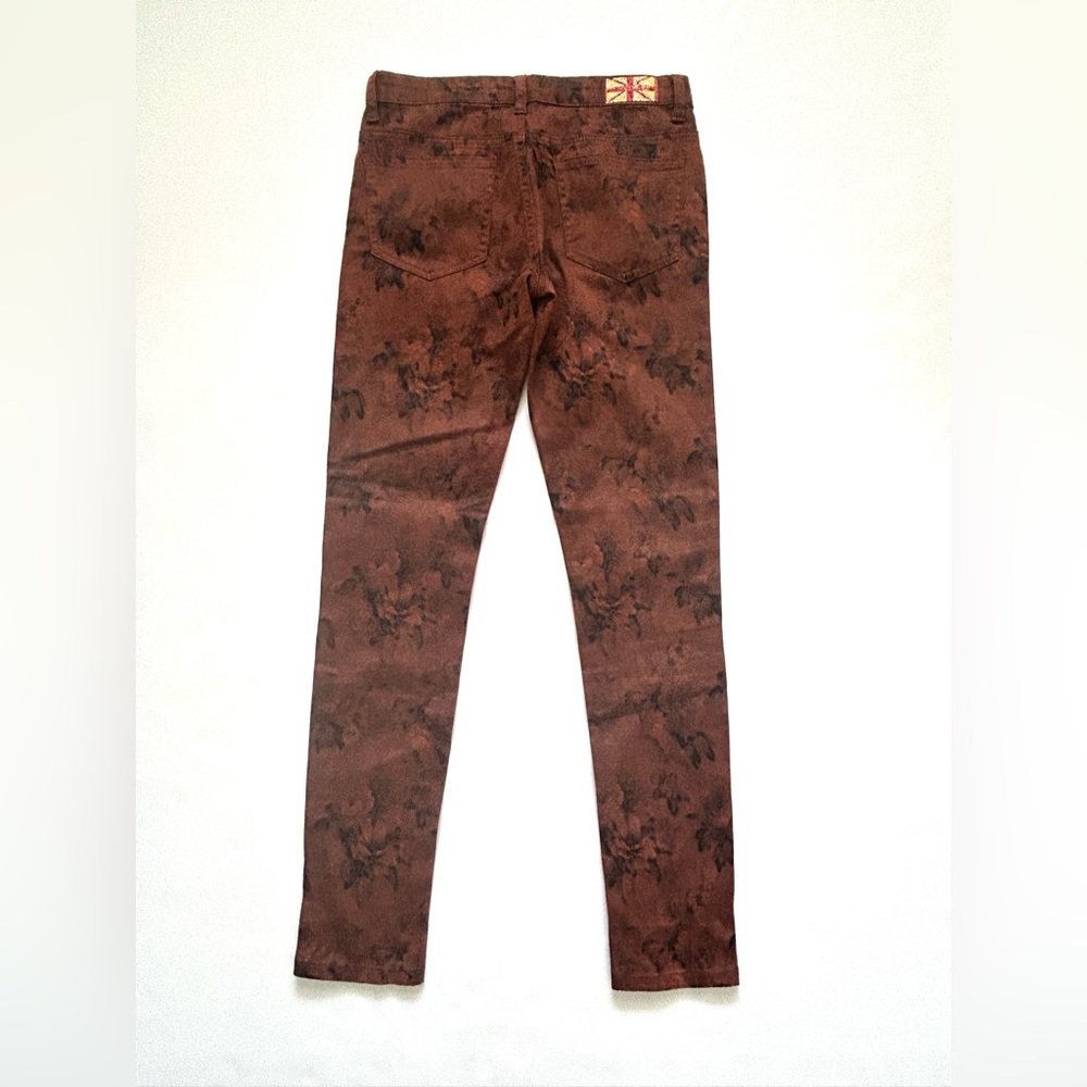 Machine Pour Neuf Mode flower print pattern skinny jeans. Sz. 5